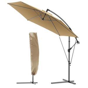VOUNOT® 300 cm Parasol Excentrico, Sombrilla de Jardín con…