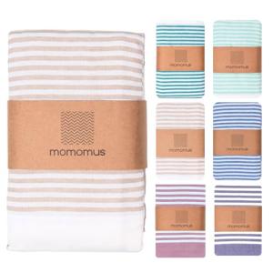 MOMOMUS Fouta XXL o Fina Manta de Pícnic para Playa - Liger…