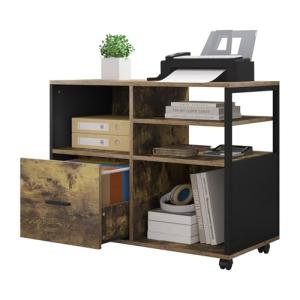 WOLTU Cajonera de Escritorio con Ruedas, Armario de Oficina…