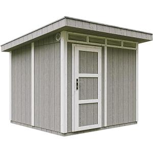 Caseta de jardín 5,9m²-L279xW293cm - con Suelo,Baldosas Bit…