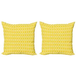 ABAKUHAUS Geométrico Set de 2 Fundas para Cojín, Marroquí O…