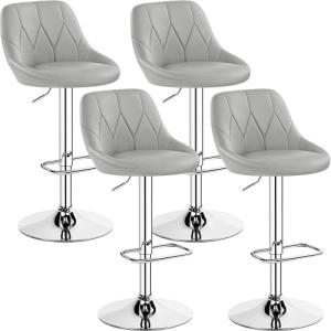 Yaheetech Juego de 4 de Taburetes de Bar de Altura Ajustabl…