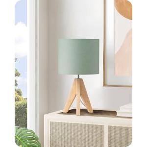 EDISHINE Lámpara de Noche de Madera, Lámpara de Mesa Minima…