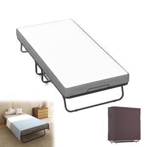 YRHome Cama de invitados plegable con colchón de espuma vis…