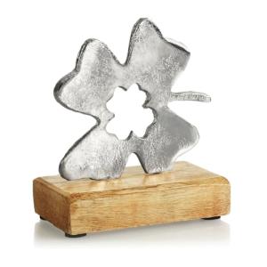 com-four® Hoja de trébol - Decoración de Metal - Hoja de tr…