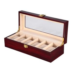 Uten Caja Relojes con 6 Compartimentos, Caja de madera para…
