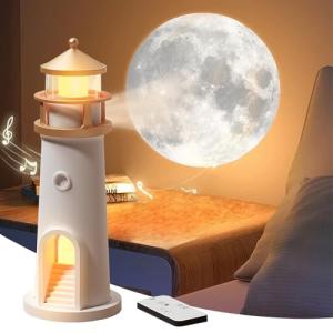 HUIKUANGEU Faro Decorativo LED con Proyección, Luz Nocturna…