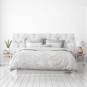 MEGADECOR Cabecero Cama PVC Decorativo Económico Diseño Abs…