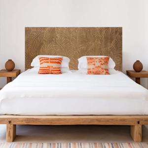 Cabecero de Cama en Madera Grabada, para Cama de Matrimonio…