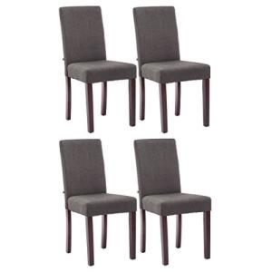 CLP Set De 4 Sillas De Comedor Ina Acolchadas En Tela I Jue…