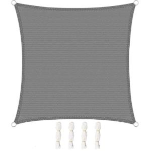WOLTU Toldo Vela de Sombra Cuadrado 3.6x3.6 m HDPE Transpir…