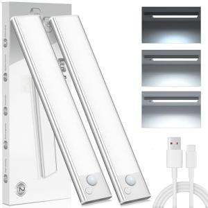 Luz LED Sensor Movimiento Cocina - Armario Luces Pilas Adhe…