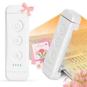Glocusent Luz Lectura Recargable USB, Lampara de Lectura LE…