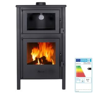 EIDER BIOMASA - QUARTZ - Estufa de Leña con Horno 12.4 kW -…