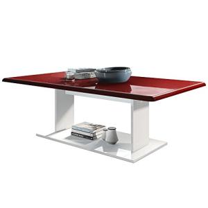 Vladon Mesa de Centro Mono en Blanco con Tablero de la Mesa…