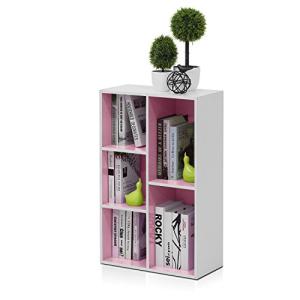 Furinno Luder Estantería Abierta Librería de 5 Cubos, Blanc…