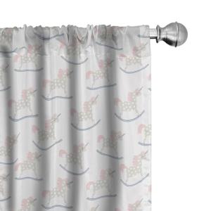 ABAKUHAUS Unicornio Juego de 2 Paños Cortinas, Criatura de…
