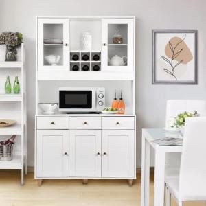 VOWNER Armario Aparador Cocina/Buffet, 100L x 38W x 181H cm…
