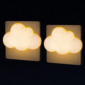 Annmore Luz Nocturna Nube para Enchufe, 2 Piezas Luces Infa…