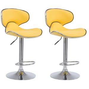 CLP Set De 2 Taburetes Las Vegas Tapizados En Simil Cuero I…