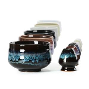 TEANAGOO Tazón de Cerámica Japonesa Matcha con Soporte para…