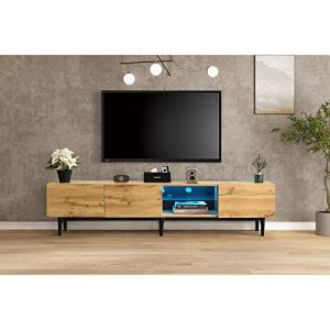 Azkoeesy 175 x 31 x 41 cm, Mueble de TV para salón con ilum…