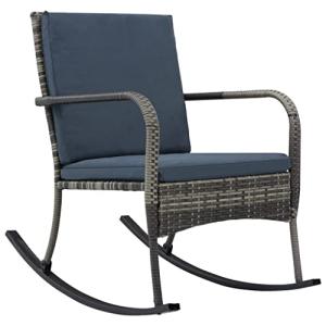 vidaXL Silla Mecedora de Jardín Sillón Diseño Mueble Exteri…