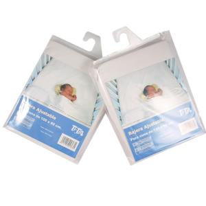 Pack de 2 sábanas bajeras 100% algodón Ajustables Color Bla…