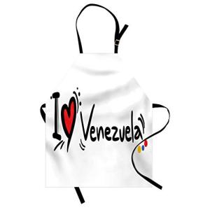 ABAKUHAUS Venezuela Delantal de Cocina, La redacción Amor V…