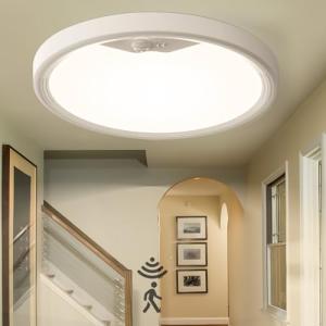 EASY EAGLE Plafon Luz LED con Sensor de Movimiento, 18W Lam…