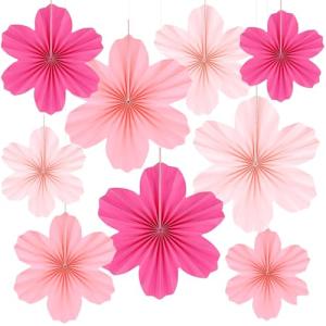 Kabwea 9 Piezas de Colgantes en Forma de Abanico Floral, de…