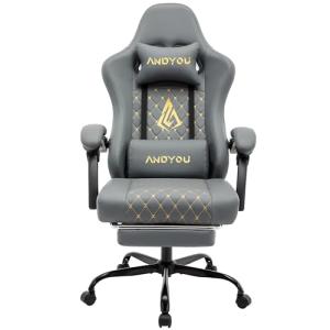 Andyou Sillas Gaming Racing, Silla Ergonomica Oficina con S…