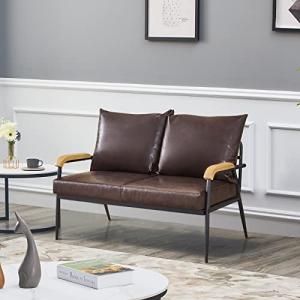 LEMROE Sofás de salón 2 plazas Cuero de imitación Sofa Cama…