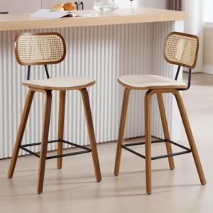 Ya-Home Taburetes de Bar Maderas Juego de 2 Sillas Altas co…