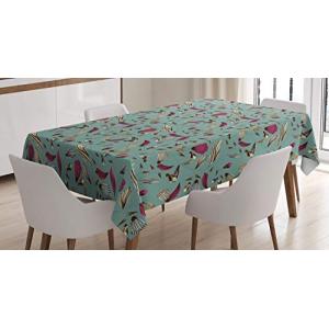 ABAKUHAUS Flor Mantele, Hojas Flora Classic Vintage, Estamp…