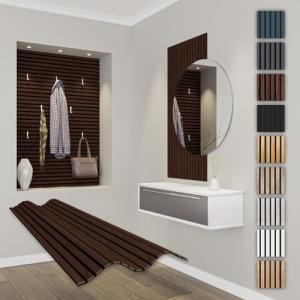 HEXIM Paneles Acústicos 118x60cm - Pared de Lamas Flexible…