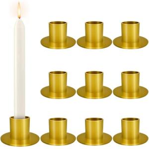 NEMMXUB 9pcs Candelabros de Metal, Φ2.5cm Vintage Candelabr…