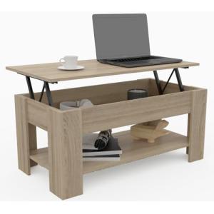 DORMIDAN- Mesa de Centro elevable con Revistero, Comedor o…