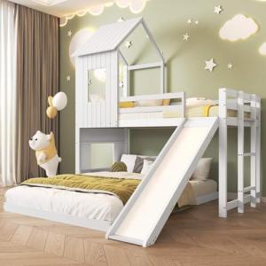 YCYDHDM Litera para cama infantil de 90 x 200 y 140 x 200 c…
