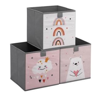 Navaris Caja Juguetes Plegable - 3X Organizador Juguetes In…