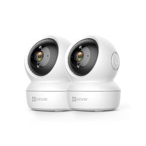 EZVIZ C6N (2-Pack) Cámaras Vigilancia WiFi Interior 360º, 1…