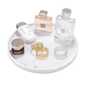 Luxspire Bandeja Redonda de Resina, 27 * 27 * 2.2cm Plato d…