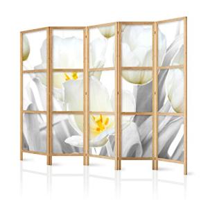 murando - Biombo XXL Flores 225x171 cm 5 Paneles Lienzo de…