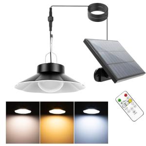 Lámpara colgante solar para exteriores, lámparas solares pa…