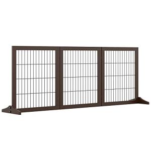 PawHut Barrera para Perros de 3 Paneles 185x71 cm Barrera d…