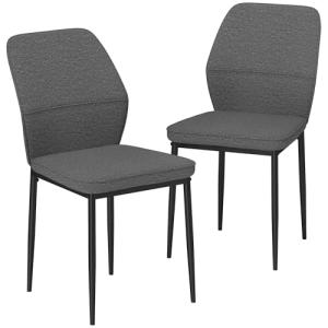 HOMCOM Juego de 2 Sillas de Comedor Modernas Sillas de Coci…