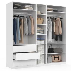 IDMarket - Vestidor Taylor 200 x 55 x 200 cm 3 módulos con…