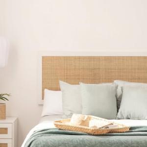 KLAST Cabecero de Cama Tahiti en Ratán Natural para Camas d…