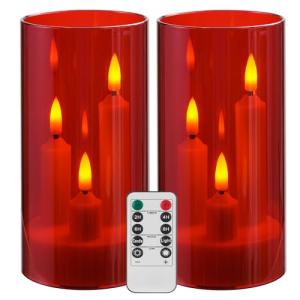 Da by Vela sin llama, vela a pilas con control remoto y tem…
