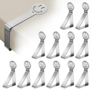 GlasFlength Sujeta Manteles de Mesa Ajustable, 12 Piezas Pi…